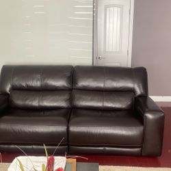 Leather Sofa And Chair 