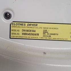 Samsung Dryer