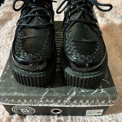 Demonia Platform Glitter Shoes 