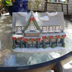Vintage Party Light Christmas Hand Painted Porcelain House