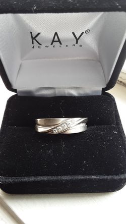 White Gold Mens Wedding Ring
