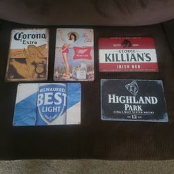 Metal Bar Signs