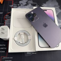 iPhone 14 pro Max 1TB Unlocked All carriers! 100% Battery Great Condition With Box 