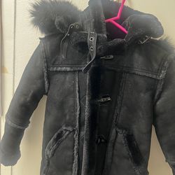 boys shearling duffle coat (size 7)