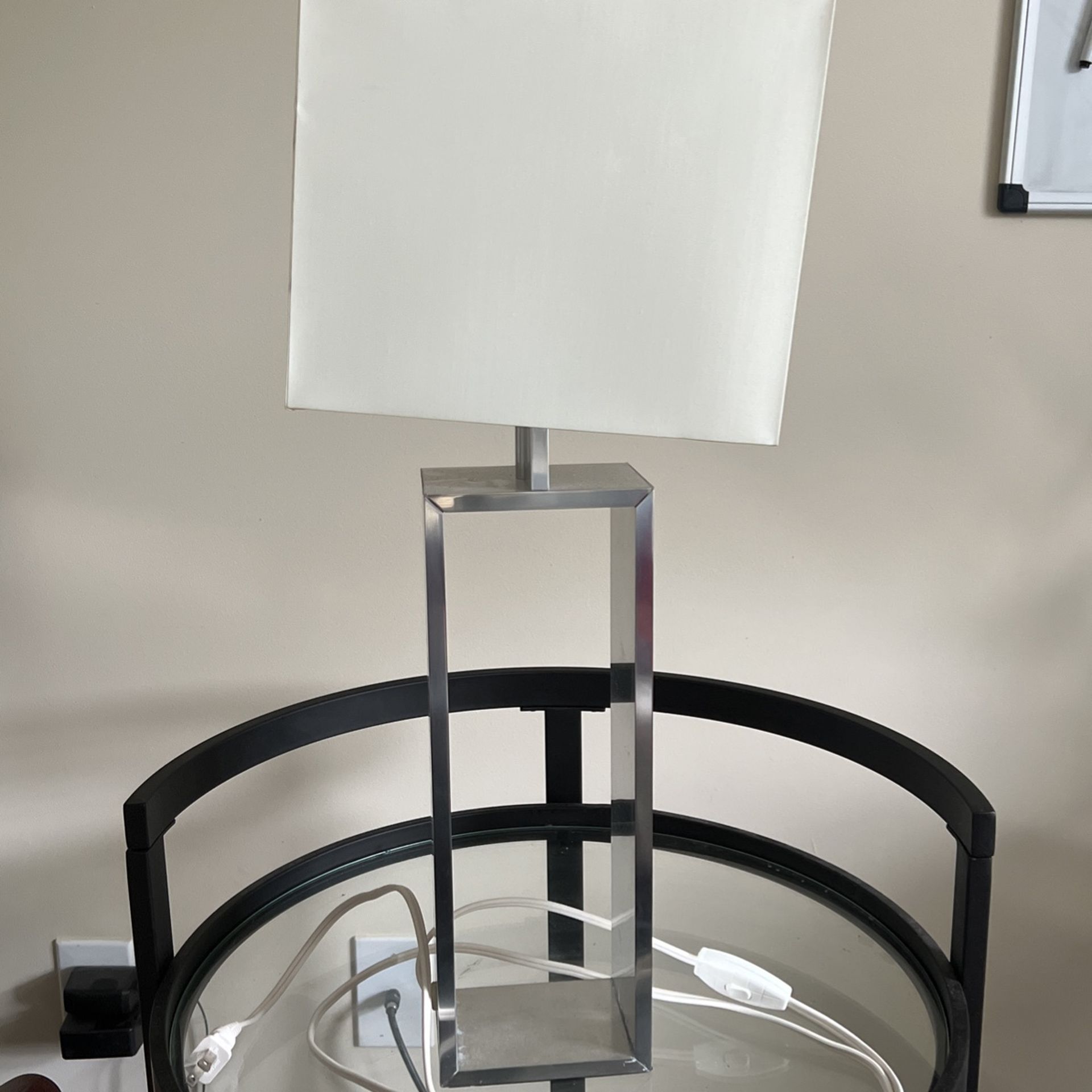 Silver Table Lamp
