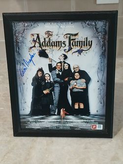 Framed 8x10  Adams Family Picture Signed By (Lurch) Carel Struycken