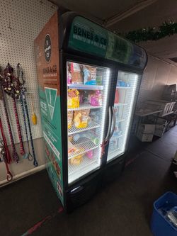 Commercial Two-Door Glass Display Freezer