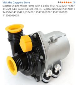 Electric Engine Water Pump 11(contact info removed)26 BMW 335i 535i 640i 740i X3 X5 Z4 E70 E90