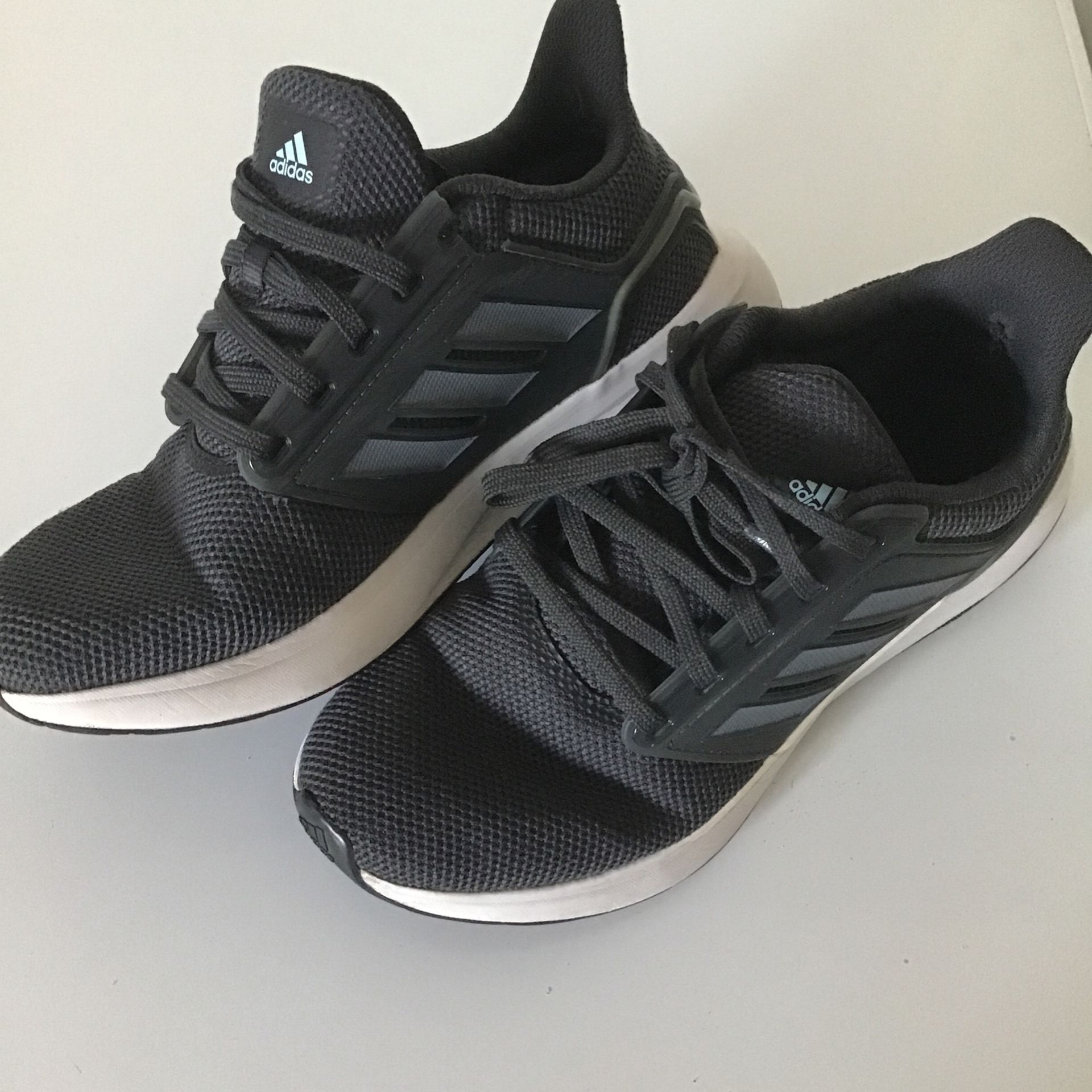 Adidas Women EQ19 Cloudfoam Running Sneakers Size 7.5 Dark grey