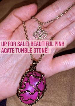 Pink Agate Tumble Stone