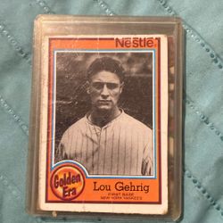 1987 Nestle Golden Era #1 Lou Gehrig