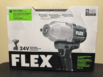 Flex 24v High Torque Brushless Impact Wrench With 5.0AH Battery and Charger NEW