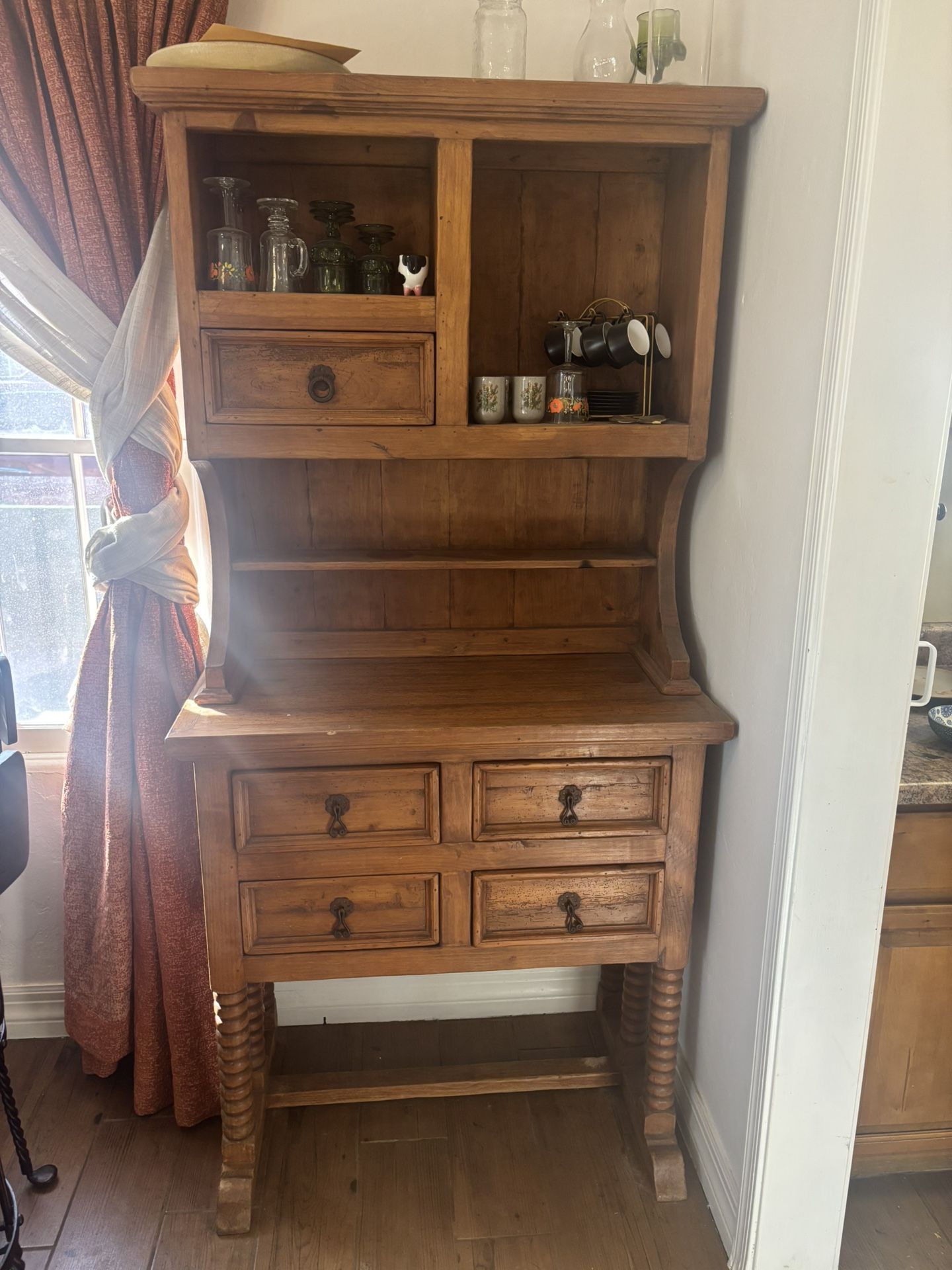 Spanish/Hacienda Style Hutch For Kitchen Or Bar Area