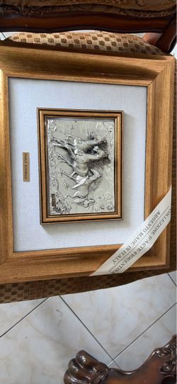 Paolo Schiraldi Silver Relief Plaque Florentine Art