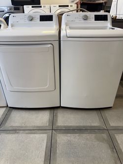 LG washer and dryer gas set