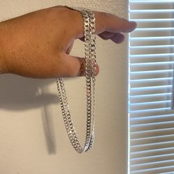 20” Curb Link Chains 925 Silver Italy 