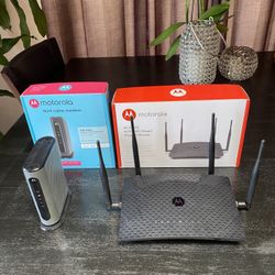 Motorola 16x4 Cable Modem and 4x4 WiFi Smart Gigabit Router  