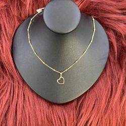 14k Gold Heart Necklace
