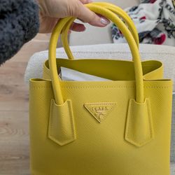Brand New Yellow Safiano Bag