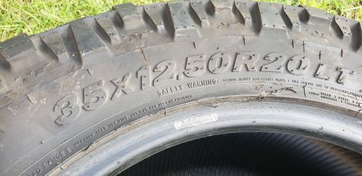 Nitto 35x12.50x20 tires