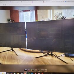 Dual 24" New In Box Gaming Monitors 100Hz 1ms Freesync Full HD 