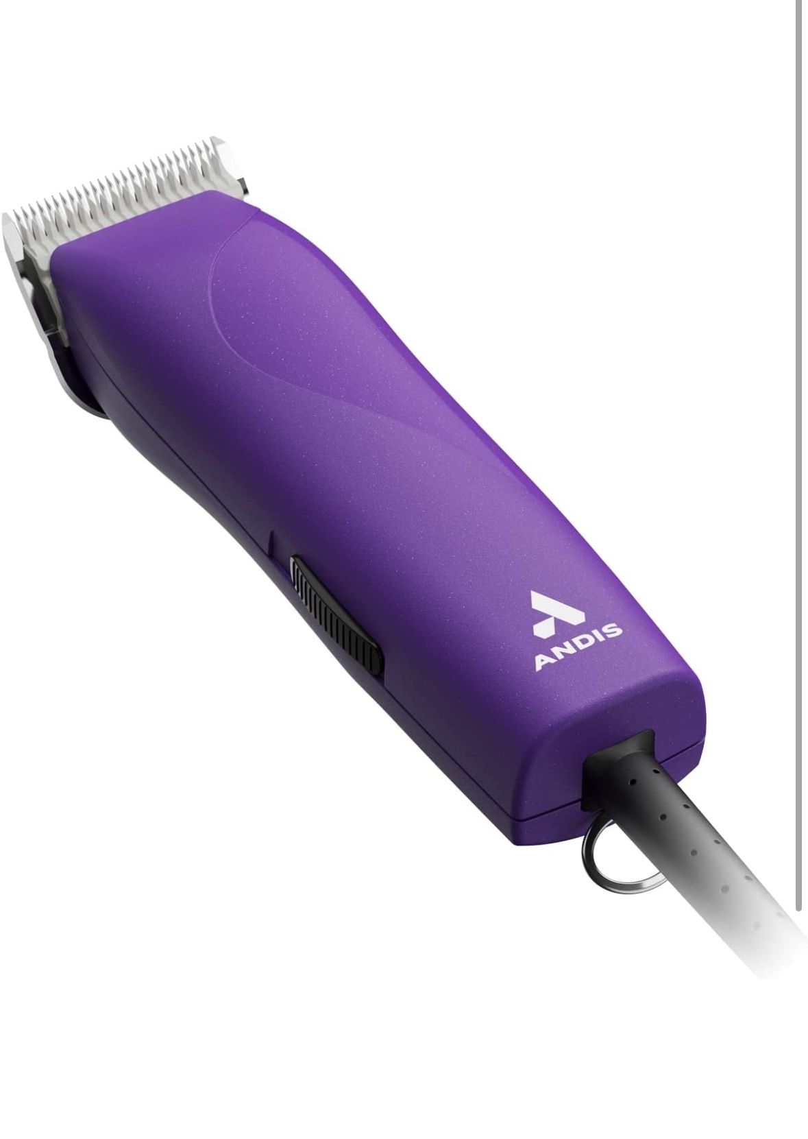 Andis 24820 EasyClip Professional-Animal 7-Piece Detachable Ceramic Blade Clipper Kit, Frustration Free Packaging, Purple