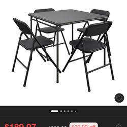 Card Table And Chairs 