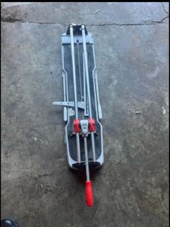 Manual Tile Cutter with Red Handle