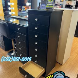 Beautiful Thin Diamond Knob Vanity Dresser