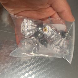 4 pcs clean crystal style drawer handles