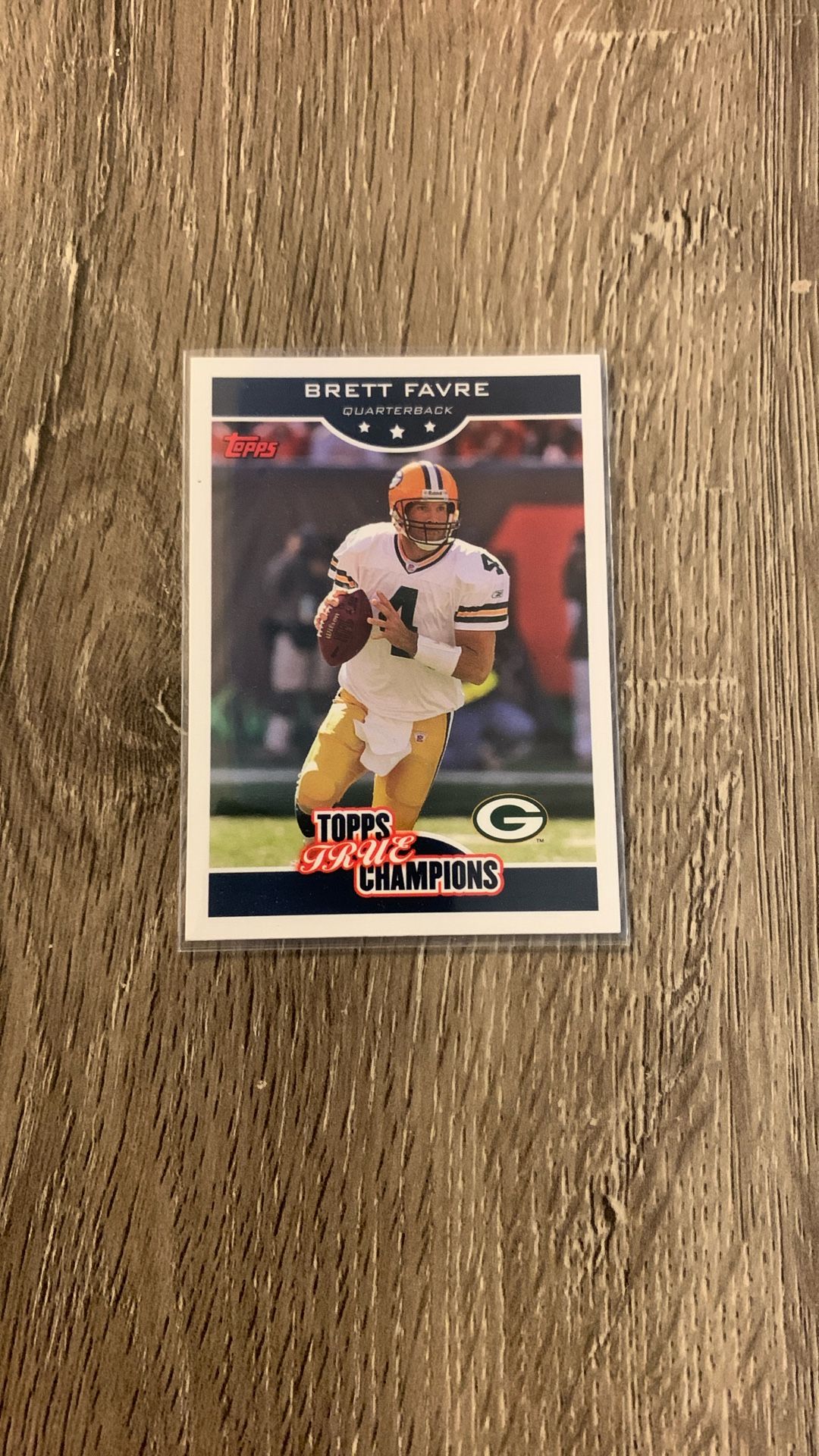 Topps True Champions Brett Favre Card