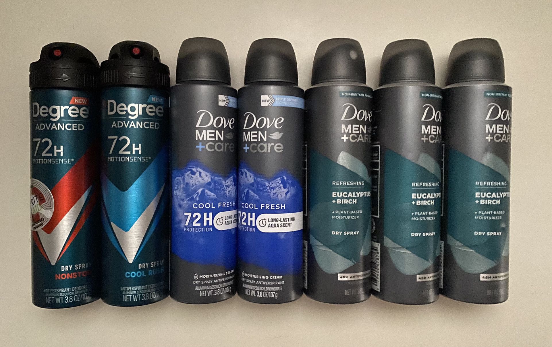 Dove or Degree Dry Spray for men