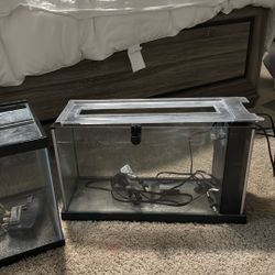 2 Fish Tanks-Pumps-Air Pump- Water Heater 