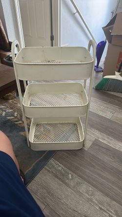 3 Shelf Cream Color Cart