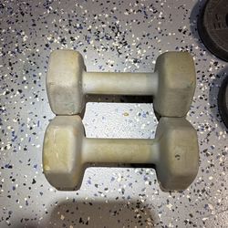 2 - 12 lbs dumbbells