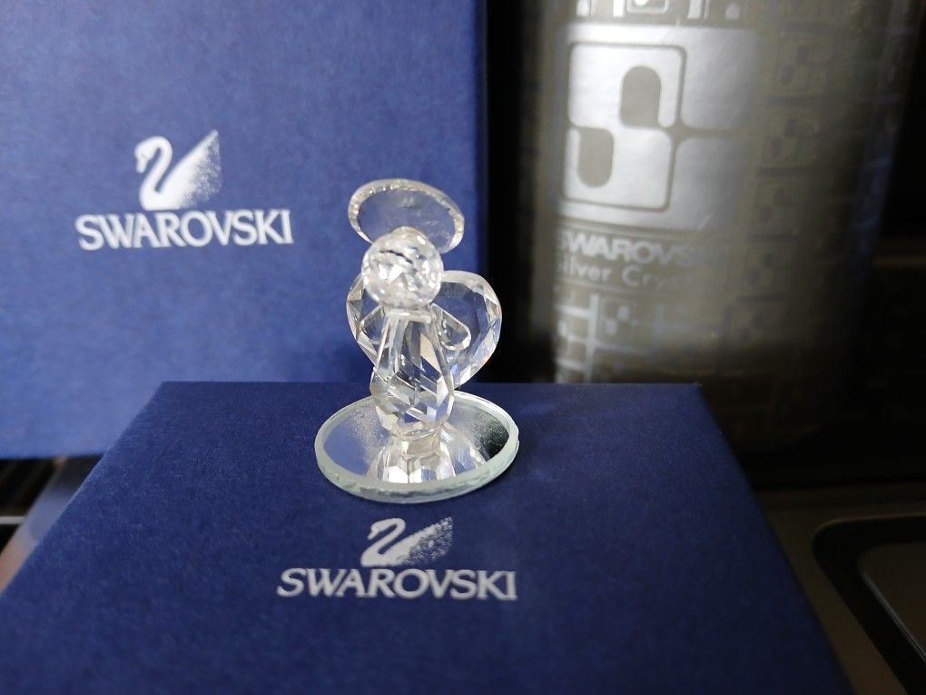 Swarovski Crystal Tiny Angel On Mirror
