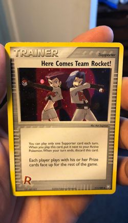 Pokemon- Here Comes Team Rocket! 111-109 super secret rare!