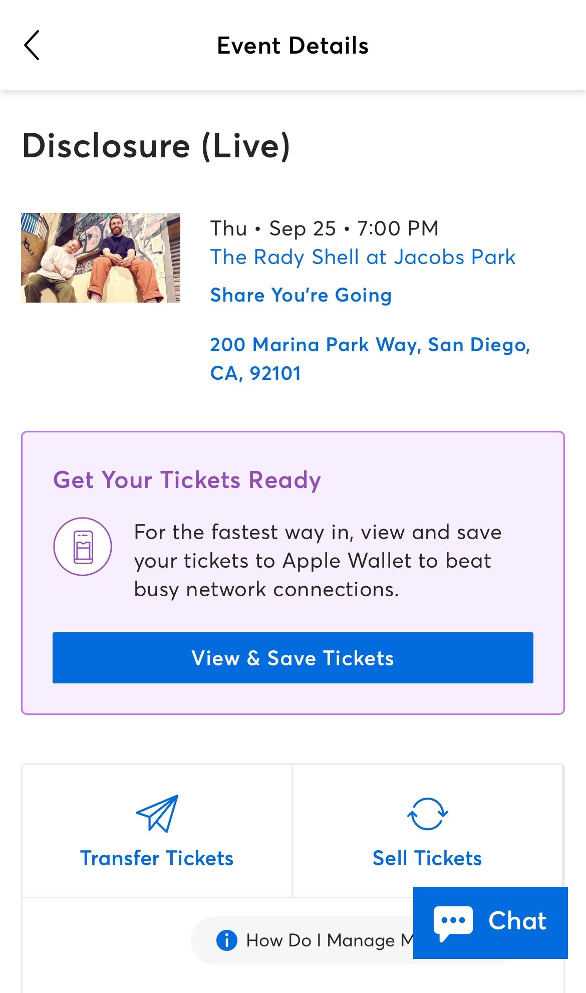 Disclosure - San Diego 9/25