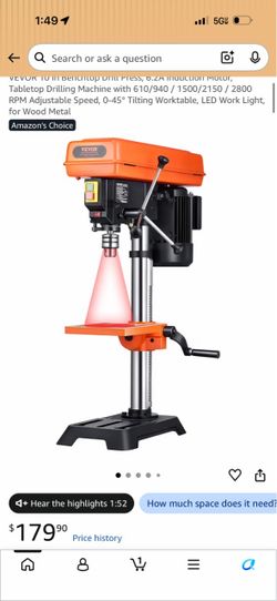 Vector 10” drill press