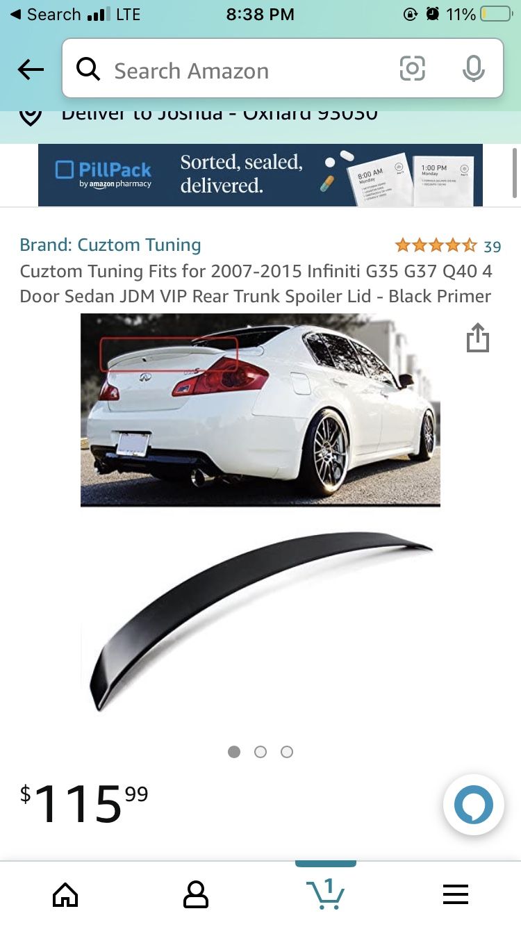 G35/G37 JDM Wing