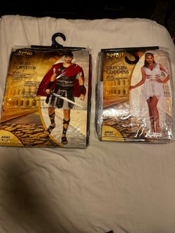Roman Gladiator & Grecian Goddess Couple Set