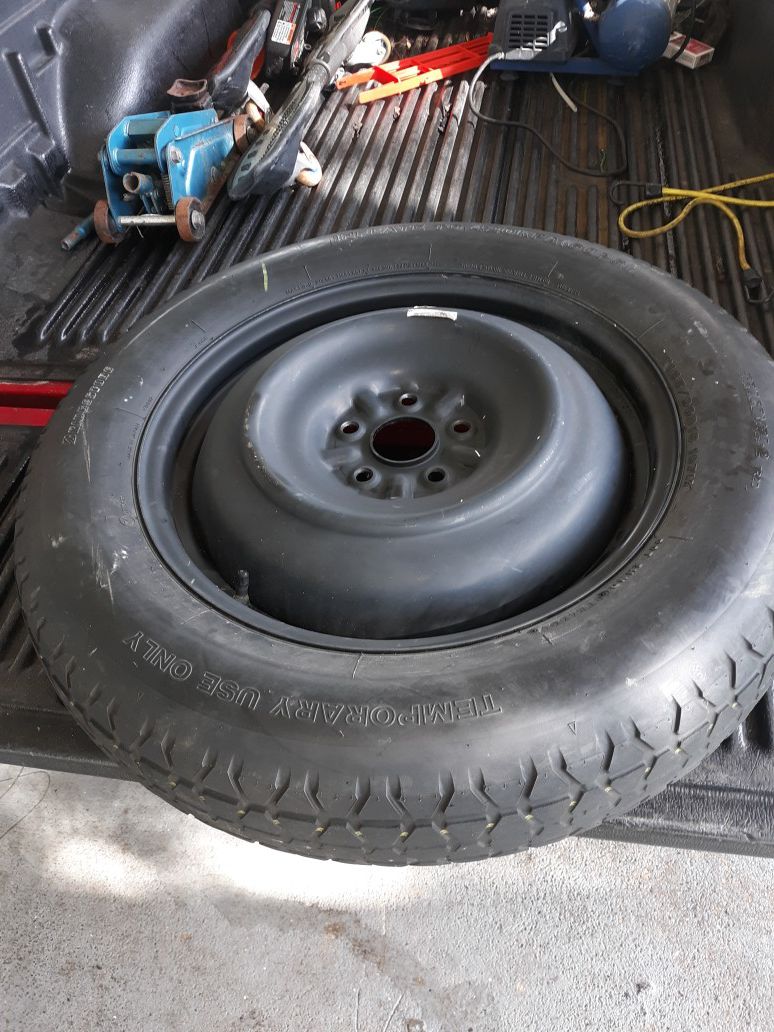 Temporary Bridgestone spare tire with rim