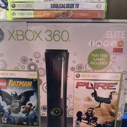 Xbox 360 Elite 120GB Console With 4 Games 