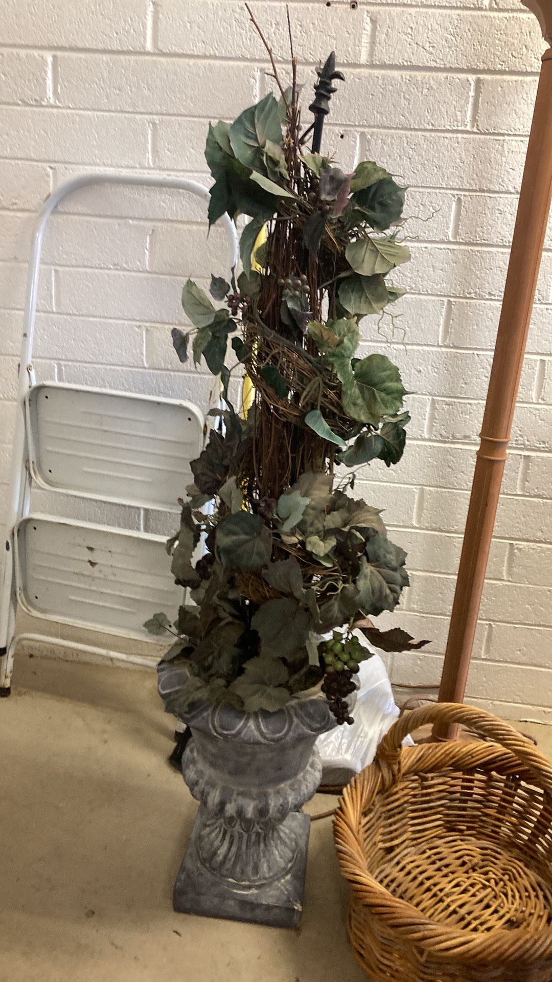 Silk Topiary In Urn