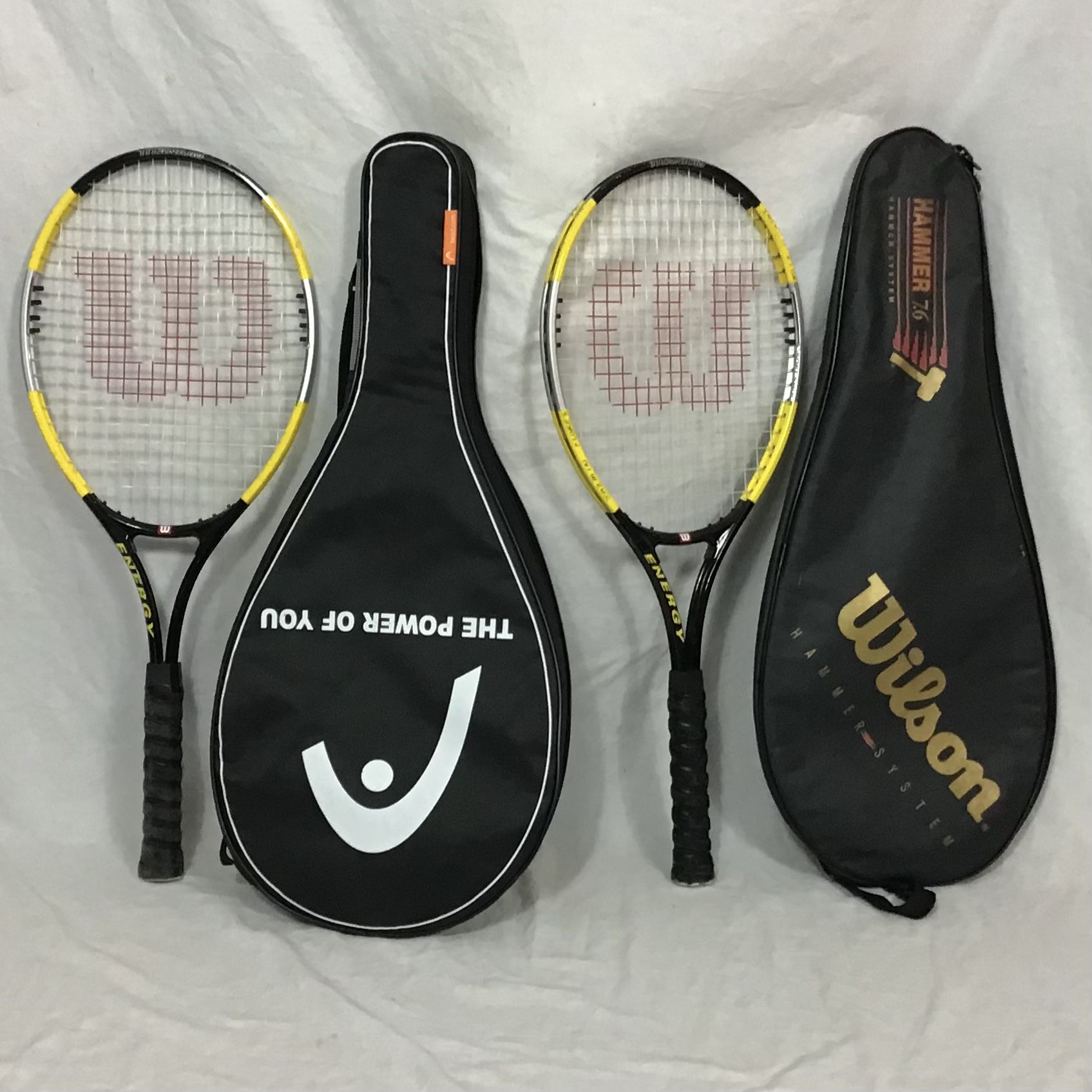 Tennis Rackets With Cases Like New 25 For The Pair