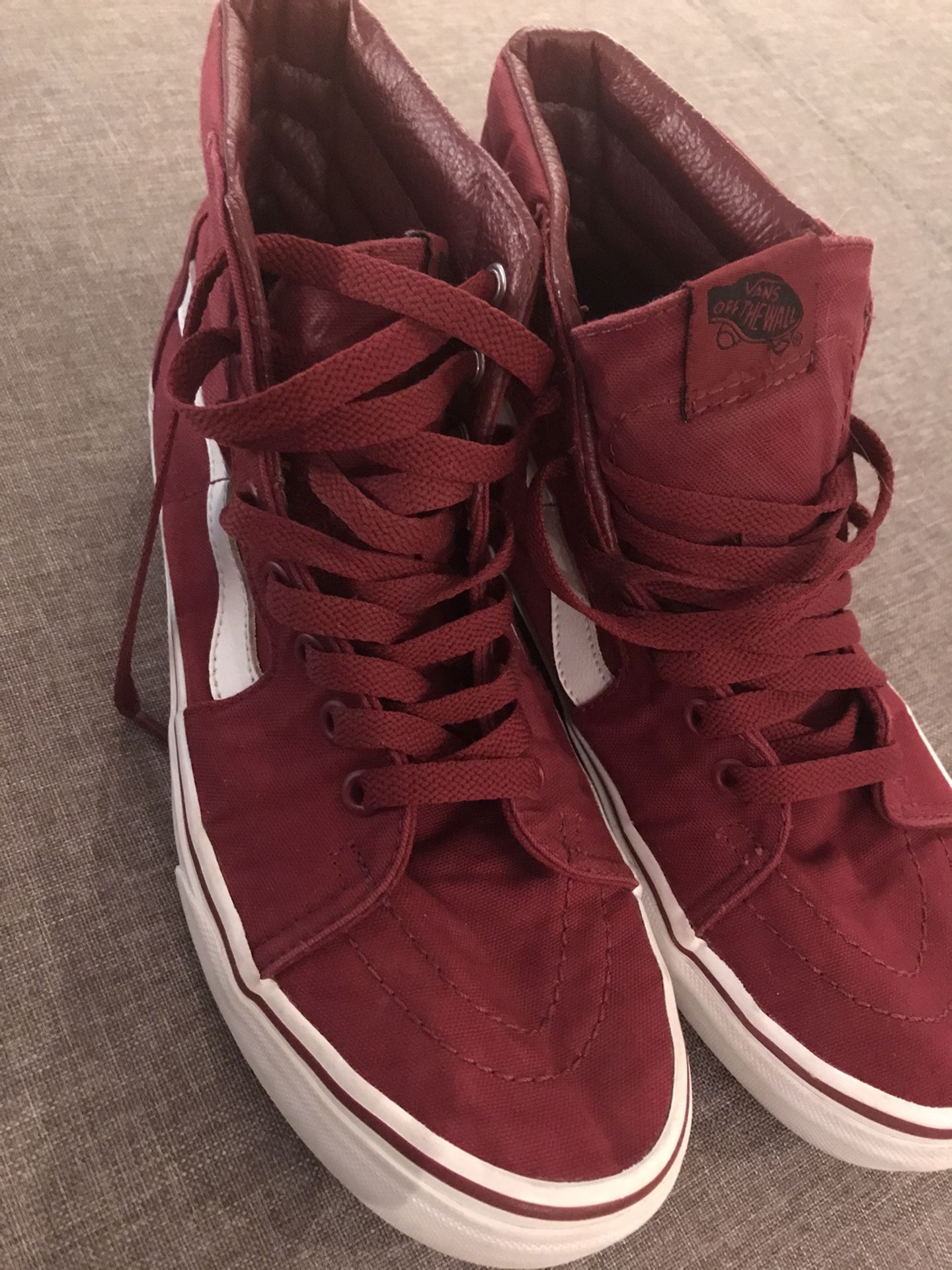 Vans high tops men’s 8 women’s 9.5