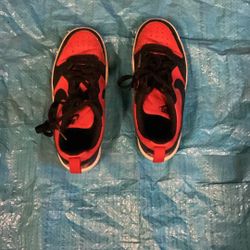 Nike Court Borough Red Low Youth Size 4