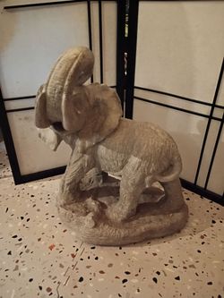 Solid elephant statue