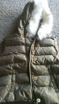 Babyphat puffer vest brown copper gold sz 2xl