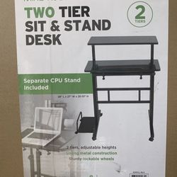 Two Tier Sit & Stand Desk